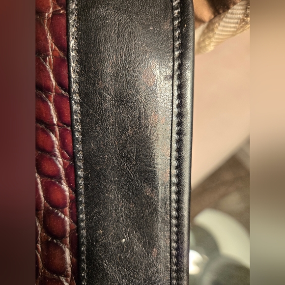 ⚡💥FLASH SALE 💲 FIRM 🔒 Brahmin: Vintage Croc-  Embossed  Medium Satchel - Picture 5 of 8